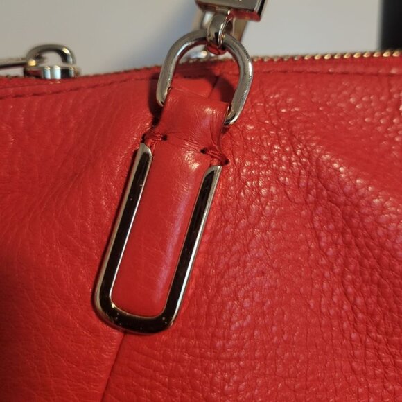 Coach Kelsey Satchel Tangerine|Orange Pebbled Leather with Dustbag - Picture 12 of 13